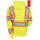 Men's Hi-Vis Yellow Hooded Sweatshirt